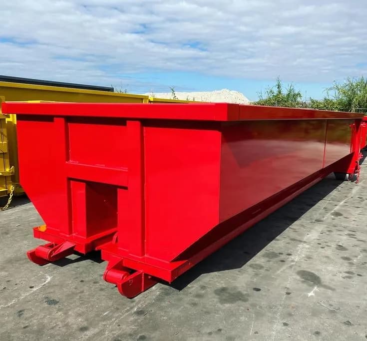 Clean roll-off dumpster delivered and ready to load (14)