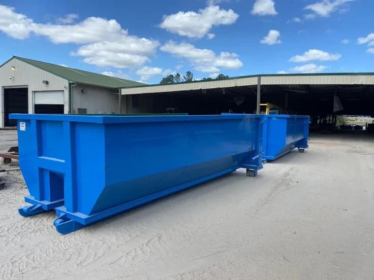 Clean roll-off dumpster delivered and ready to load (15)