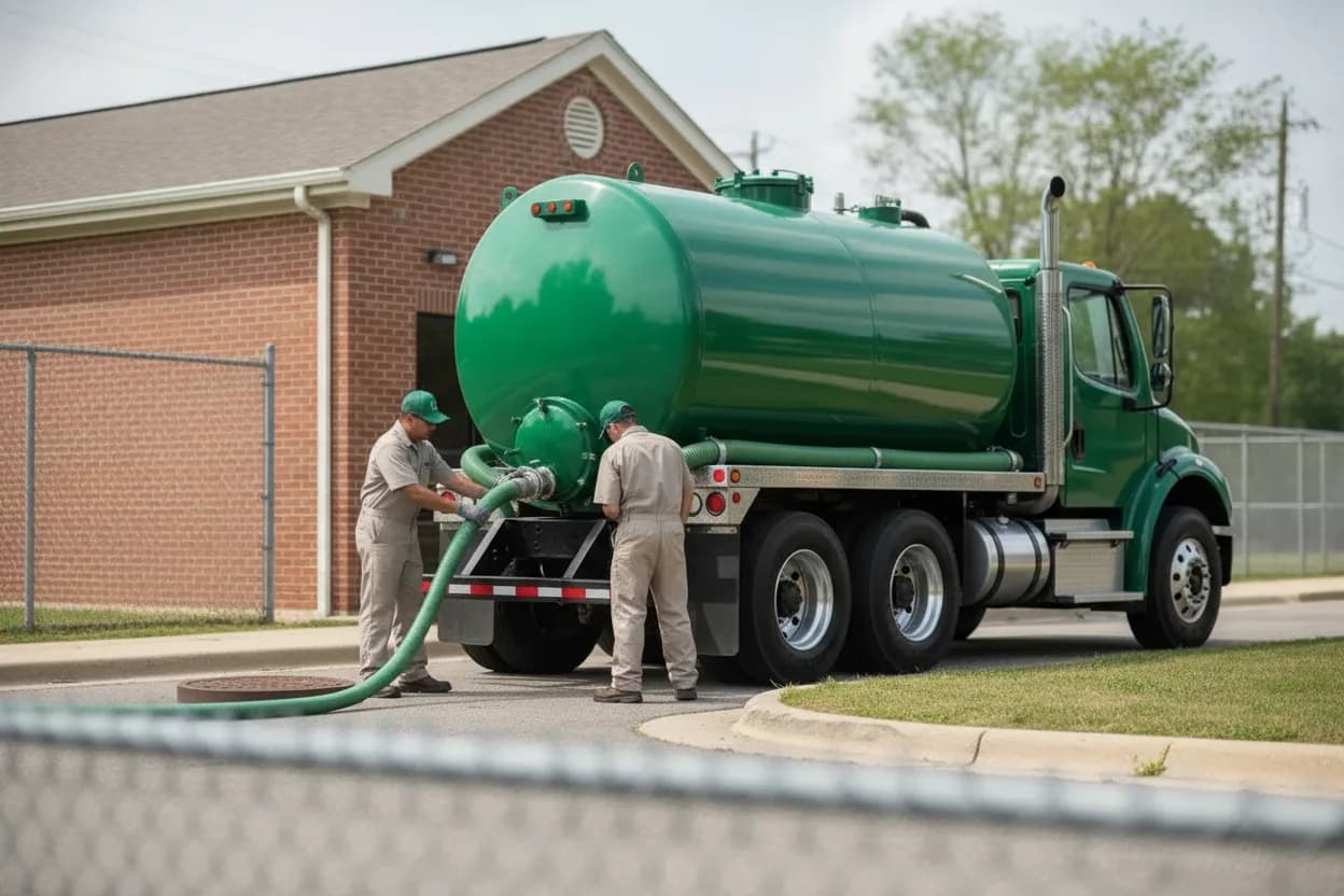 Septic pumping service for municipal & community systems