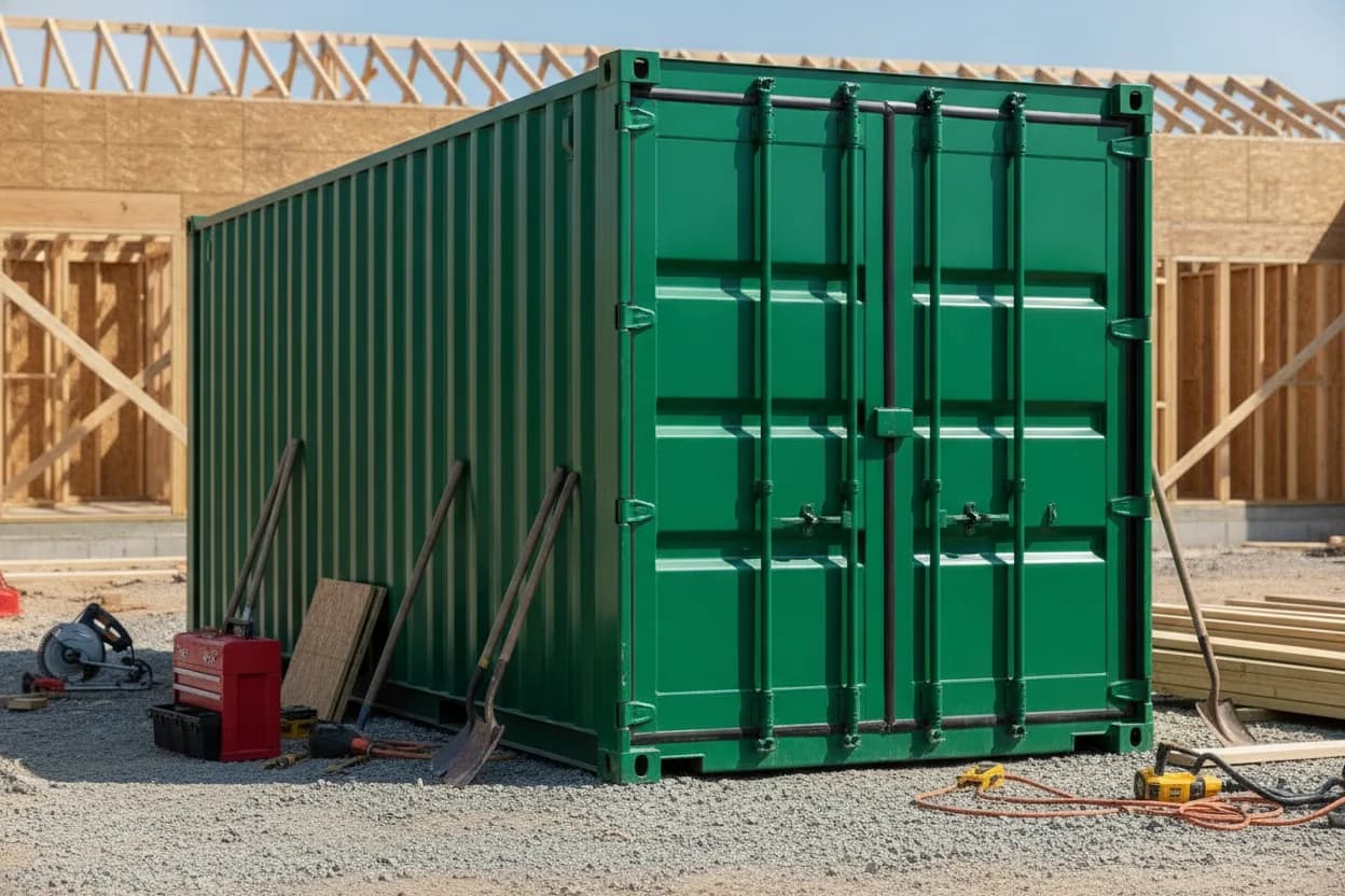 Storage container rental for construction sites