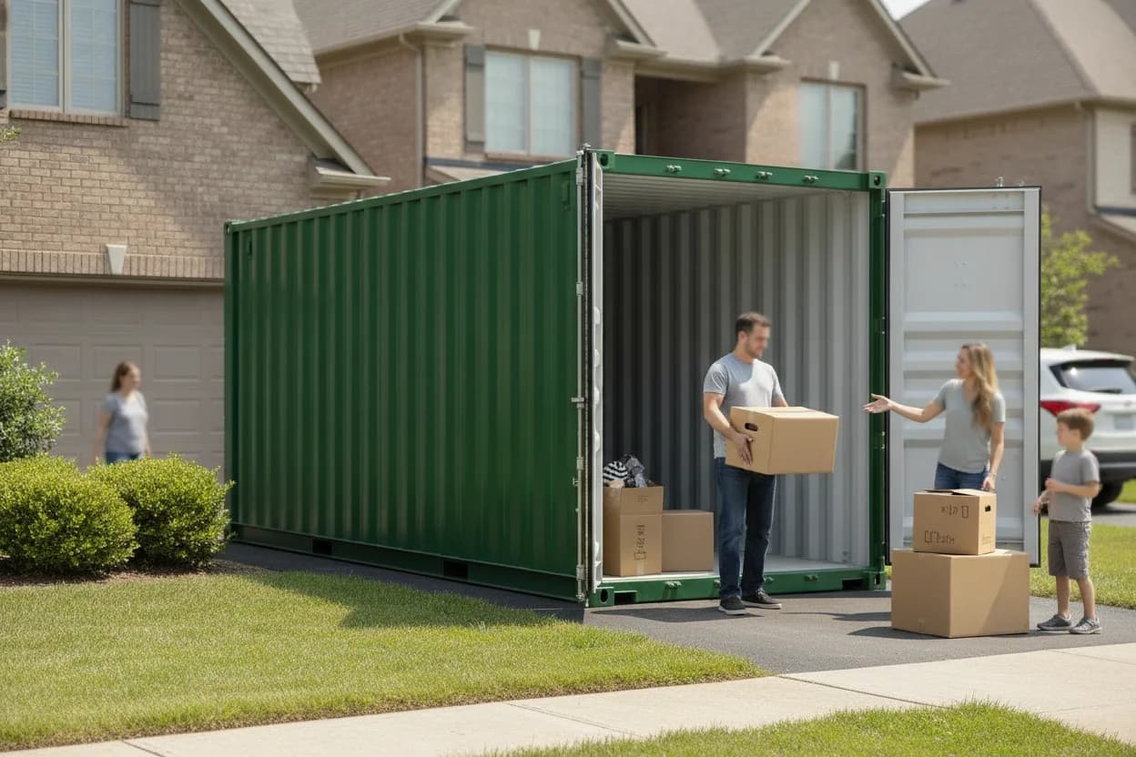 Storage container rental for moving & staging