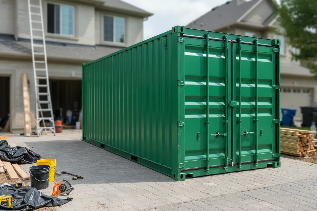 Storage container rental for home renovation