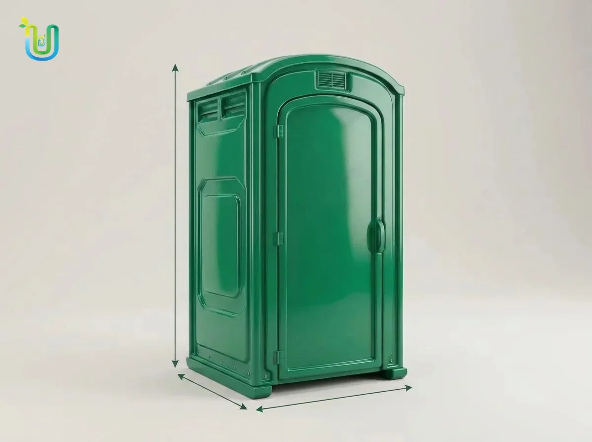 Standard Portable Toilet - approx. 92″ h × 44″ w × 48″ d