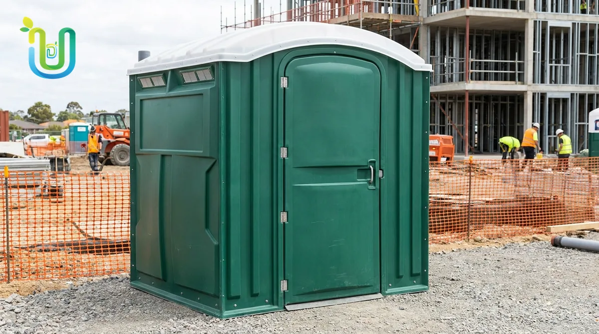 ADA-Accessible Portable Toilet - on the jobsite