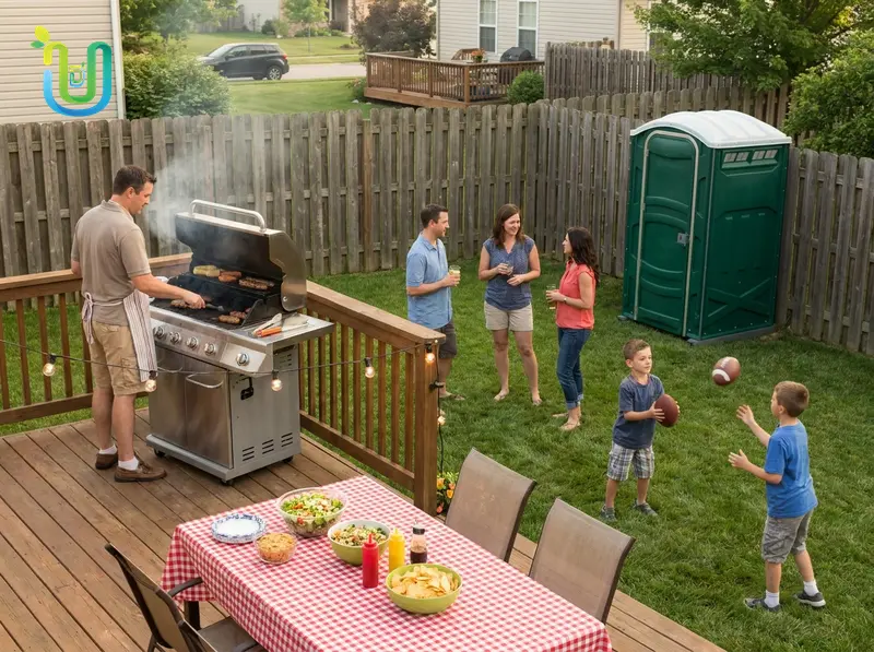 Standard Portable Toilet - home bbqs & small parties